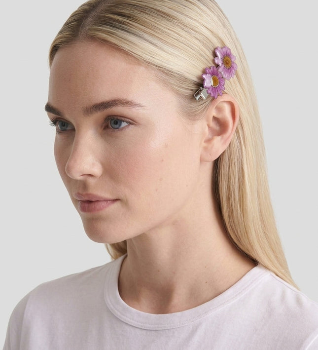 Hair Pin for Long Hair with Real Gerbera Flower