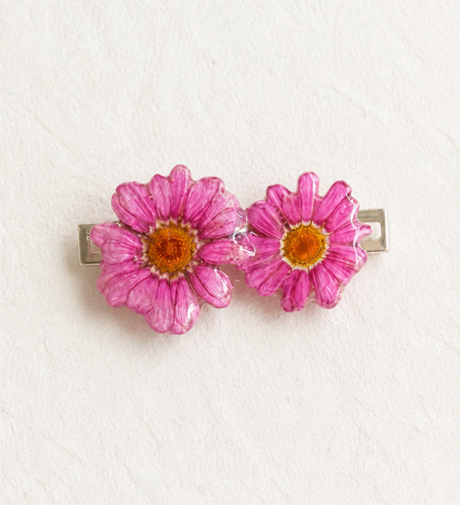 Hair Pin for Long Hair with Real Gerbera Flower