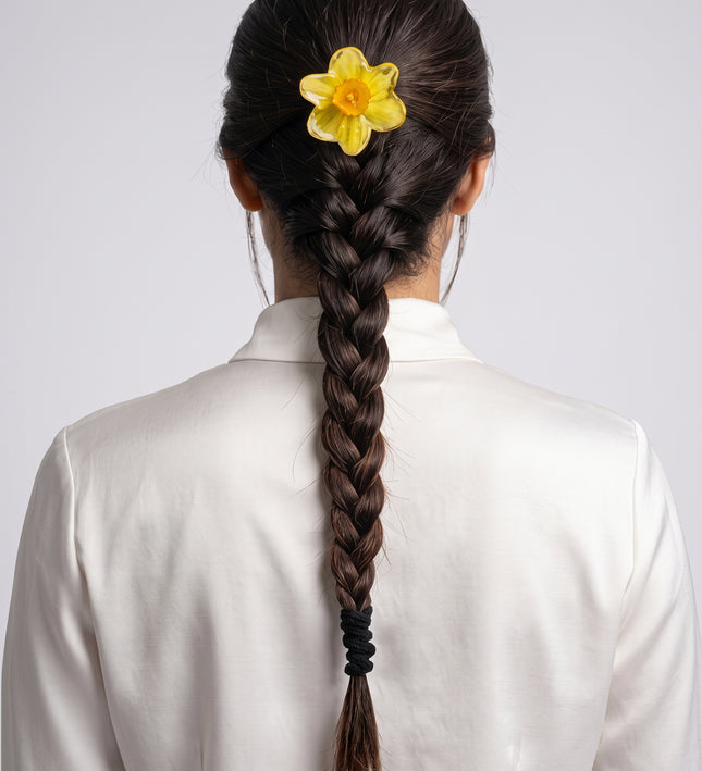 Hair Pin for Long Hair with Real Anemone Flower