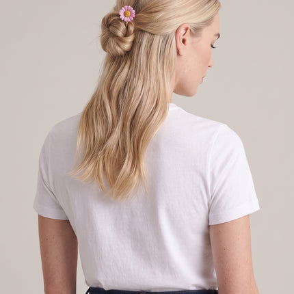 Hair Pin με Αληθινή Μαργαρίτα σε υγρό γυαλί