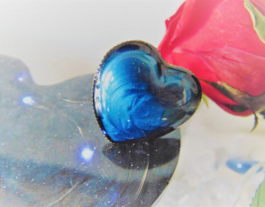 Δαχτυλίδι αυξομειούμενο Blue Heart