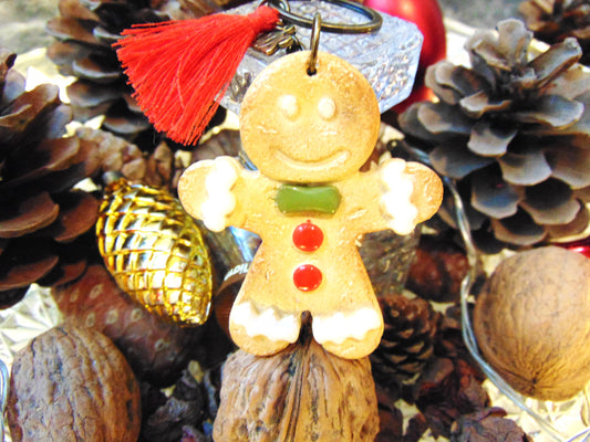 Μπρελόκ μπισκότα Χριστουγεννιάτικα gingerbread