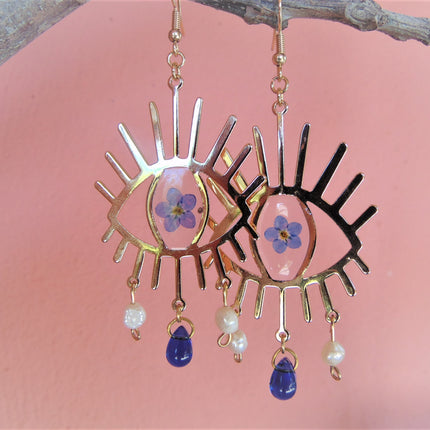 Sun's eye earrings