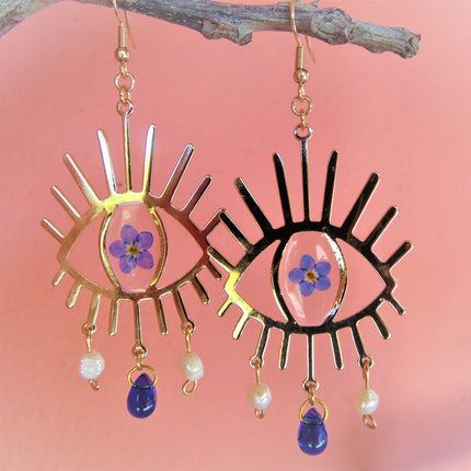 Sun's eye earrings