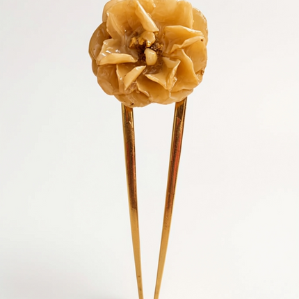 Hair Pin με Αληθινό Τριαντάφυλλο σε υγρό γυαλί